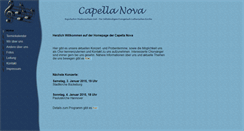 Desktop Screenshot of capella-nova.net