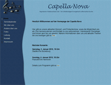 Tablet Screenshot of capella-nova.net